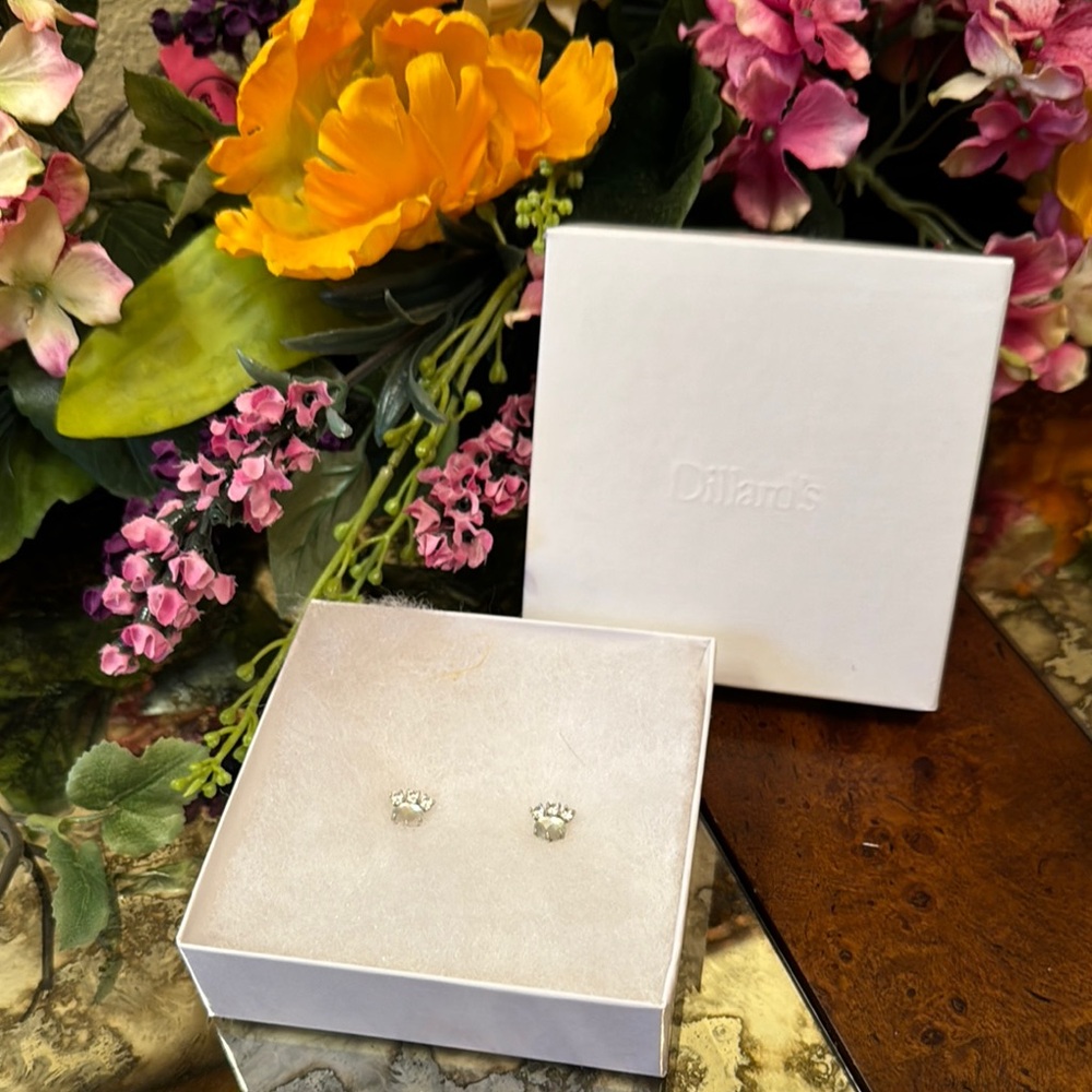 Nadri Silver Stud Earrings Elegant Jewelry